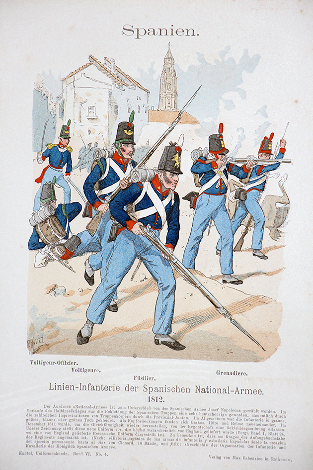 Spanien 1812 - Uniformenkunde - Richard Knötel - VI- Planche 4
