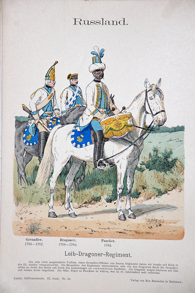 Russland 1756/1762 - Uniformenkunde - Richard Knötel - IX - Planche 23