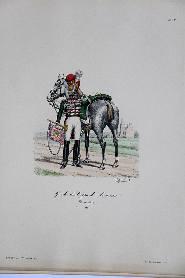 Garde du Corps de Monsieur - Trompette 1820 - Histoire de la Maison Militaires du Roi 1814/1830 - Eugène Titeux
