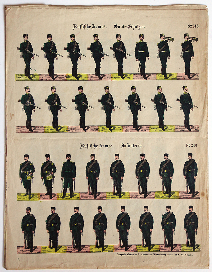Planche imagerie Wissembourg guerre 1914/18 armée russe