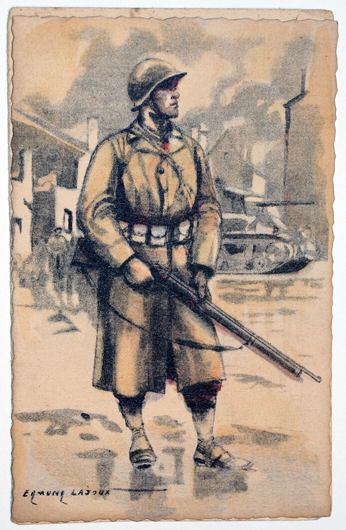 Armée Française de la libération Infanterie 1945 - Edmond Lajoux