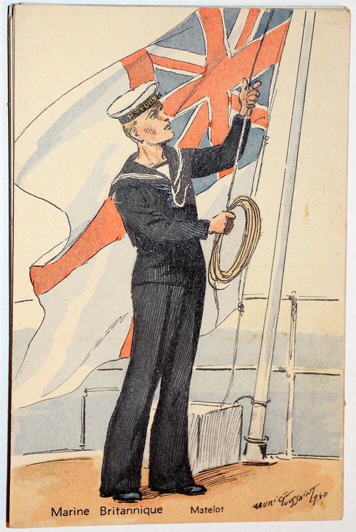 Marine Britannique Matelot Maurice Toussaint