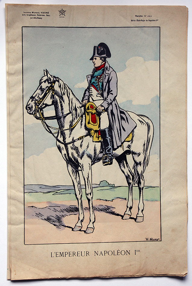 Planche Epinal / Jarville - Illustration de Victor Huen - 1er Empire - Uniformes - Napoléon 1er Empereur