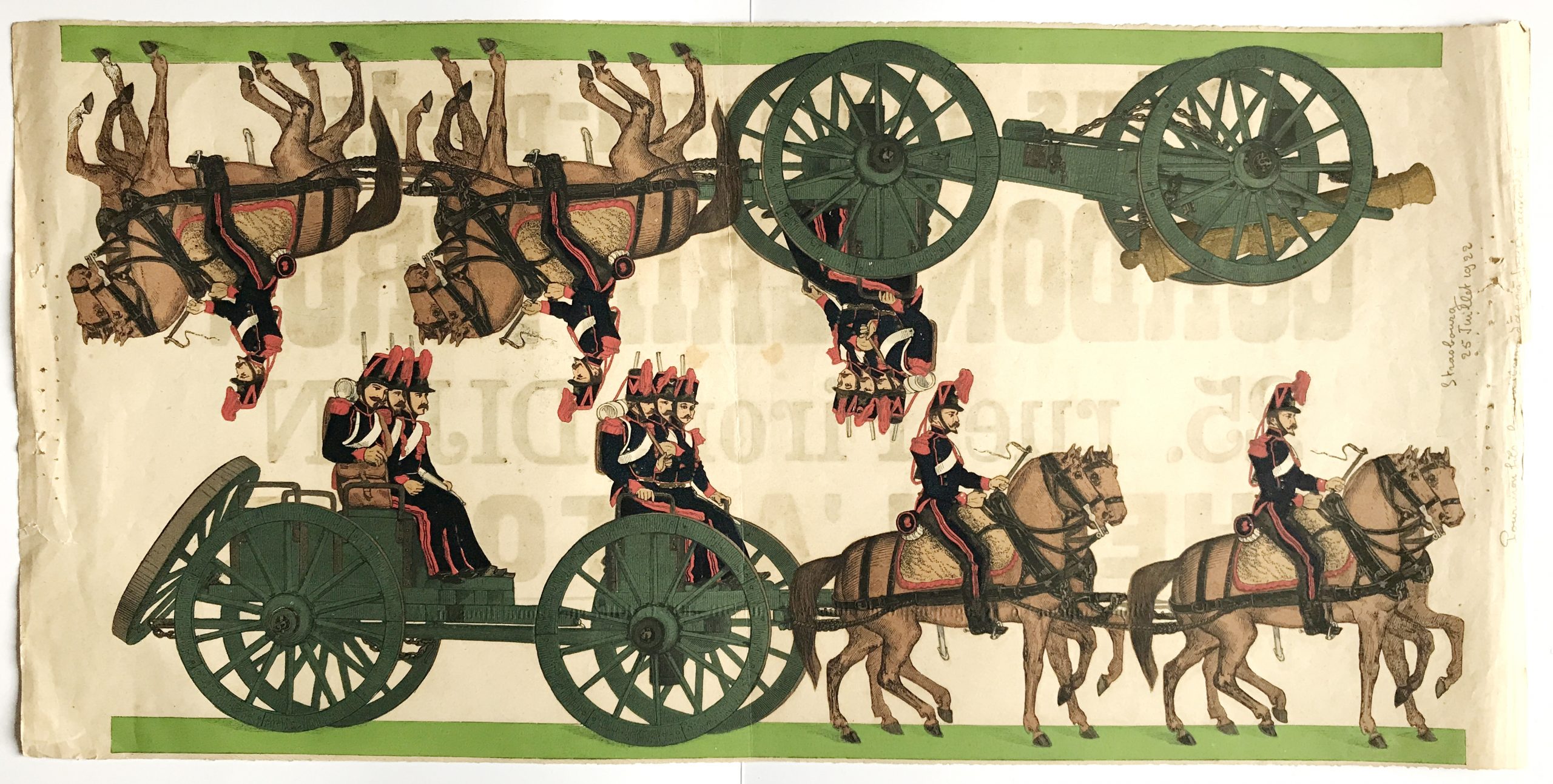 Lots Petits Soldats de Strasbourg - Artillerie Montée 1855 - Silberman