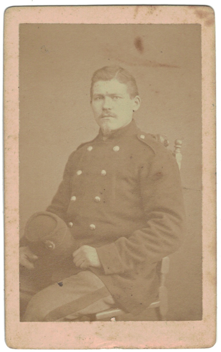 CDV Soldat Français - Infanterie - Garde Mobile - Uniforme - 2nd empire - Sabre - Shako - Prisonnier - Leipzig 1871