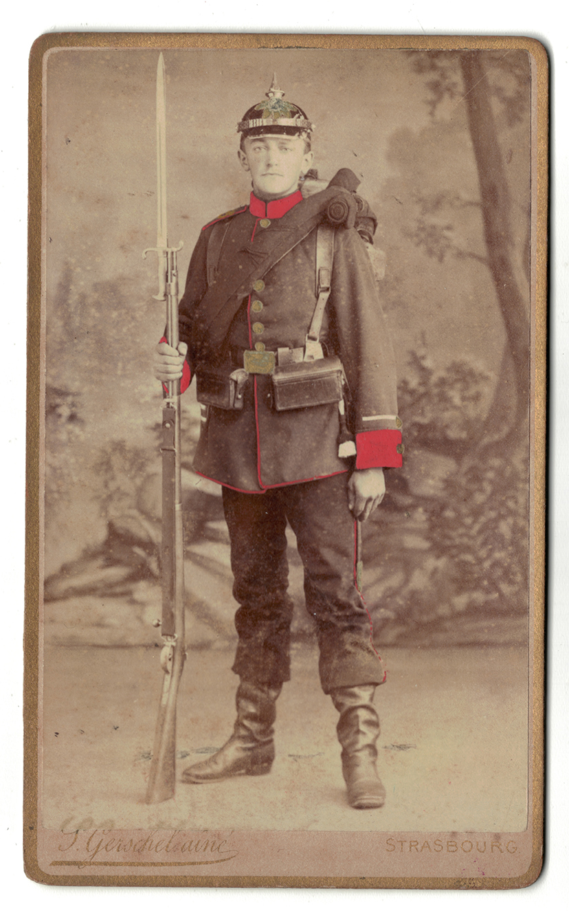 CDV Soldat Allemand / Strasbourg / Infanterie / S.Gerschelainé