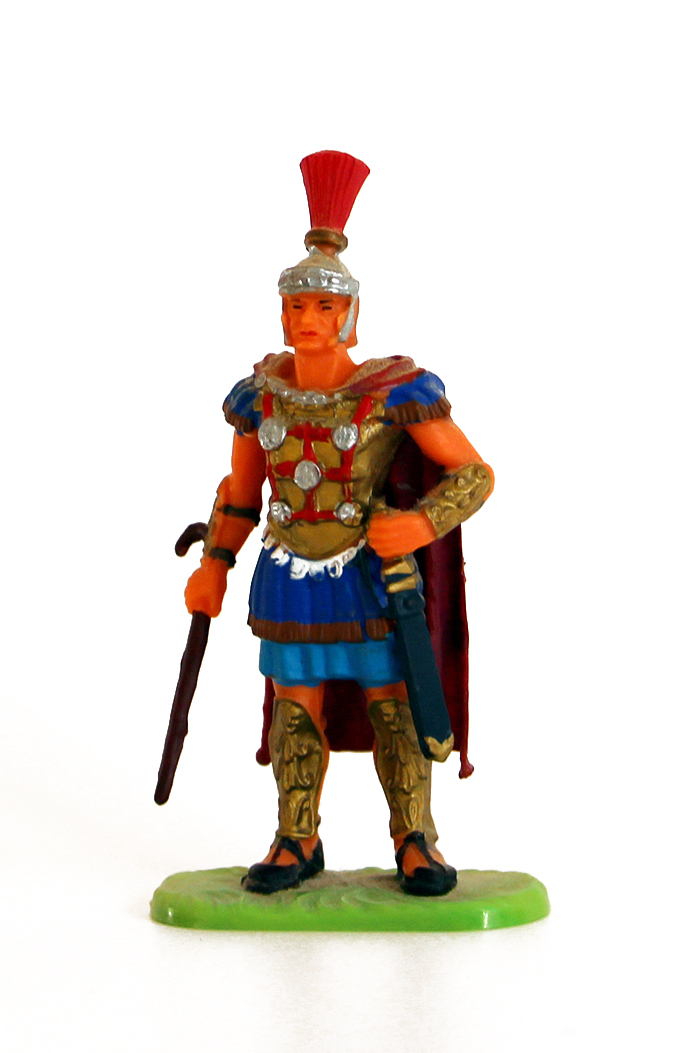 Ancienne Figurine Hausser Elastolin German plastic Romain Centurion