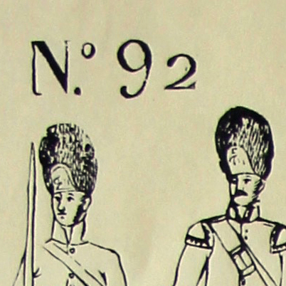 Planche Petits Soldats - Gravure sur bois sur grande feuille - Tirage imprimeur - Type tirage Epinal - Imagerie Pellerin - Grenadier 1er Empire