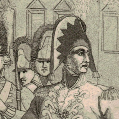 Gravure XIX - SEELE, VOLZ und EBNER - Troupes Danoises - Infanterie - Uniforme - 1er Empire - Cira 1810