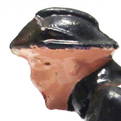 Ancienne Figurine Composite Armée Soldat - Plâtre - Motard - Moto - Soldat - Armée Française - 1940