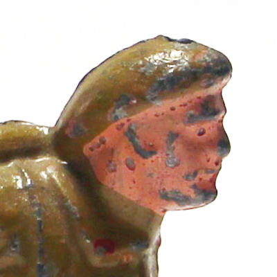 1 Ancienne Figurine Plomb Creux 1940/50 - Infanterie de Forteresse - Guerre 1940 - Armée Française - Peinture d'origine