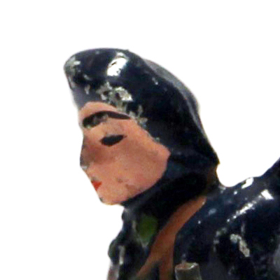 Figurine Quiralu ancienne Skieur Chasseur Alpin 1940