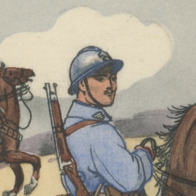 Carte Postale Illustrée - Pierre Albert Leroux - Edition Militaire Illustrées - Dragons - 1930