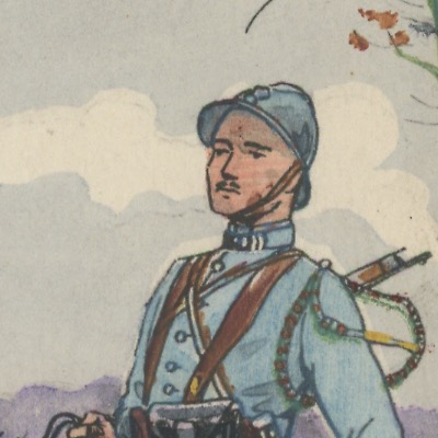 Carte Postale Illustrée - Pierre Albert Leroux - Edition Militaire Illustrées - Dragons - 1930