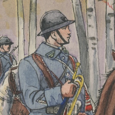 Carte Postale Illustrée - Pierre Albert Leroux - Edition Militaire Illustrées - Chasseurs à Cheval - 1930