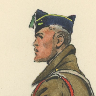 Carte Postale Illustrée - Edmond Lajoux - Edition Militaire Illustrées - Chasseur à Pied - 1940