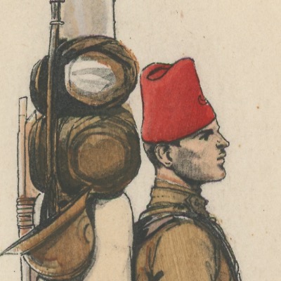 Carte Postale Illustrée - Edmond Lajoux - Edition Militaire Illustrées - Tirailleurs Marocains - 1940