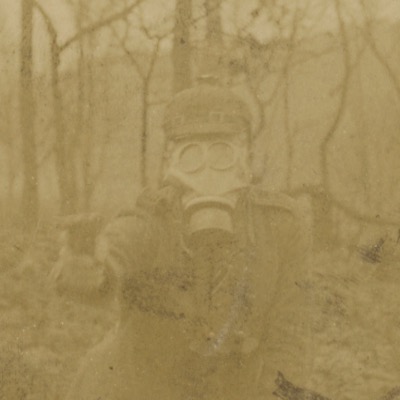Carte Ancienne Photographie - Guerre 14/18 - Armée Allemande - Masque gaz - Alsacien - Conscription - Prusse Campagne 1914/1915 - 1915