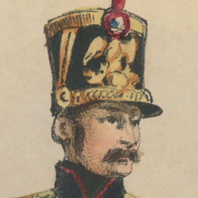 Gravure XIX - Martinet - L'armée française - Uniforme -Soldat - Monarchie de Juillet - 1830 et 1848 - Garde de Paris