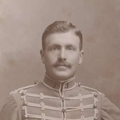 CDV - Ancienne Photographie - 3ème République - 1er Hussards - Valence - 1904