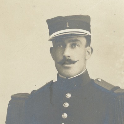 Grande Carte CDV Soldat Français - Infanterie - Chasseur - Cuirassier - 3ème République - Cabinet Portrait - Photographie Uniforme Paris
