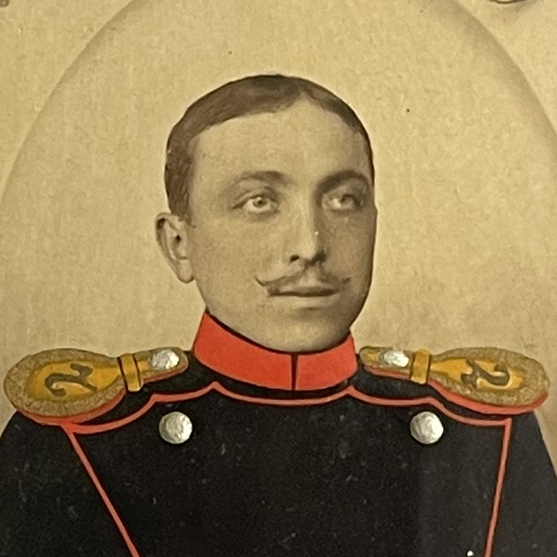 Cadre Photo Ancien Souvenir Militaire Allemagne Guerre 14/18 - Soldat - Uhlan - Saarburg - Uniforme - Armée Prussienne