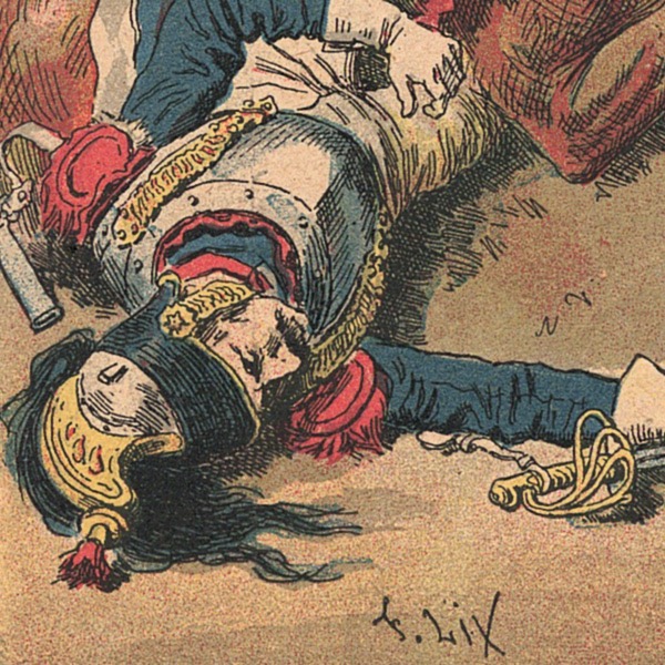 Petit Protège Cahier Scolaire Histoire de France - XIX illustration - Episodes Militaires - Illustration de Lix - La Bataille de la Moskowa