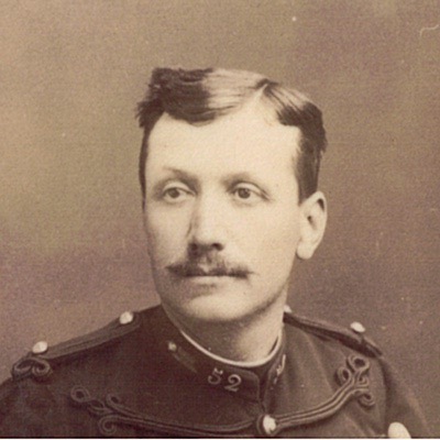 Carte CDV photo Soldat France - Artillerie - Uniforme - Tenue - Médaille - Capitaine - 3 République - 52 Régiment