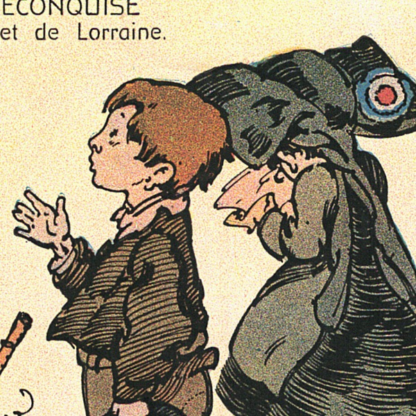 2 Anciennes Carte Postale - Alsace Lorraine - Guerre 14 / 18 Poulbot - En Alsace Reconquise - Maréchaux Illustrateur - 1919 - Prusse