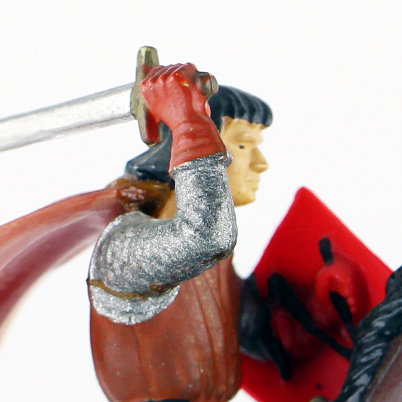 Figurine Starlux Cavalier Chevalier Moyen Age Armure Guerrier