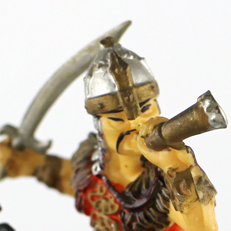 Figurine Elastolin Cavalier Hun Barbare Guerrier Lance Plastique