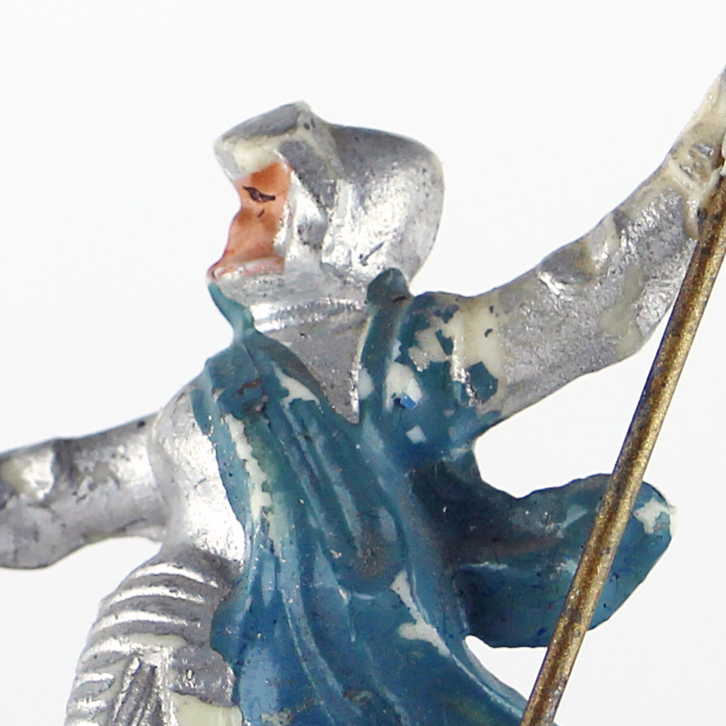Figurine Plastique plein France Jeanne D'Arc Guerre de 100 ans Moulée peinture origine