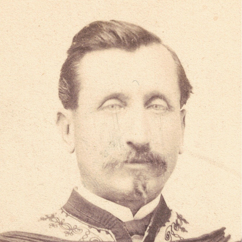Carte CDV photo Soldat France - Officier Chasseur d'Afrique - Second Empire - Médaille - Décoration - Uniforme - 3e régiment de chasseurs d'Afrique