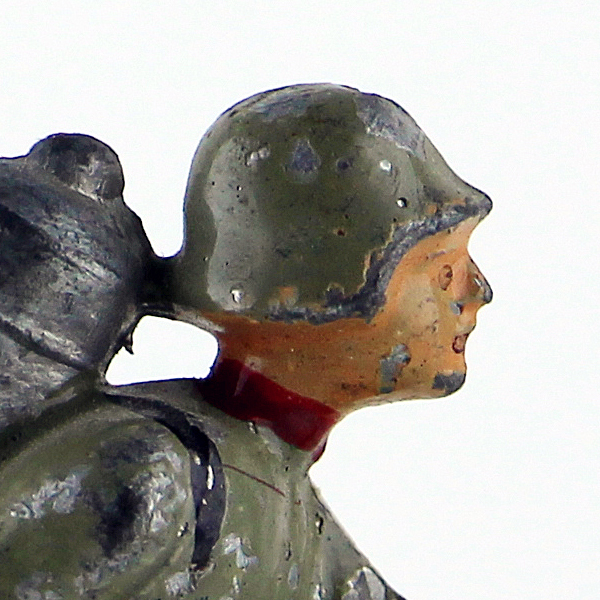 Figurine Plomb Creux Allemagne 1914/1918 Lance Flamme Tranchée Flammenwerfer