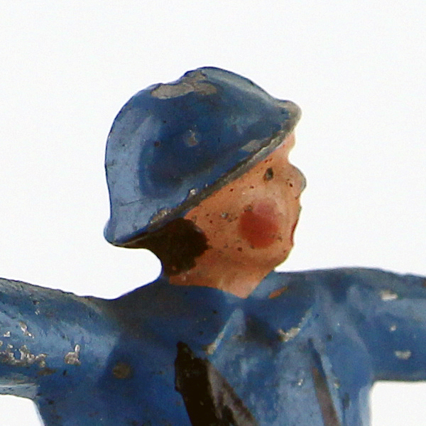 Figurine Plomb Creux France Poilu Grenade Guerre 14/18 Uniforme Tranchée Front