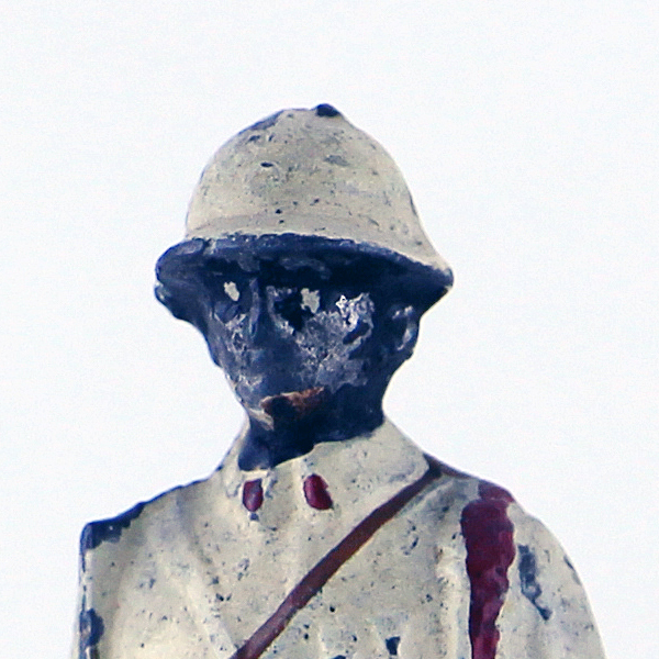 Figurine Plomb Creux Afrique Troupe Coloniale Uniforme AOF