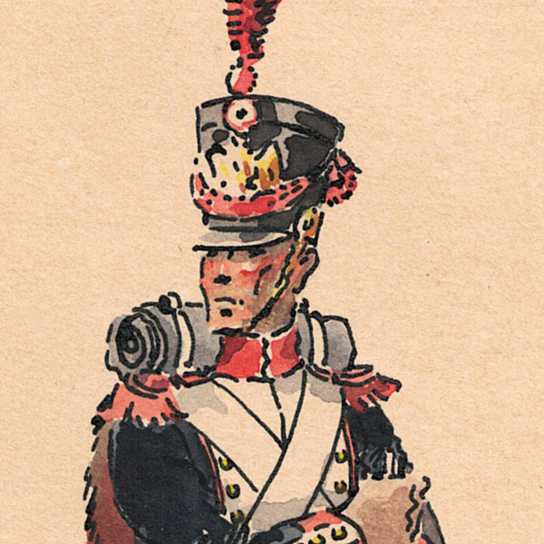 Gravure rehaussée main - Couleur - Uniforme Belge - J.DEMART - Soldats Belges à différentes époques 1740 / 1790 / 1810 - Uniformologie