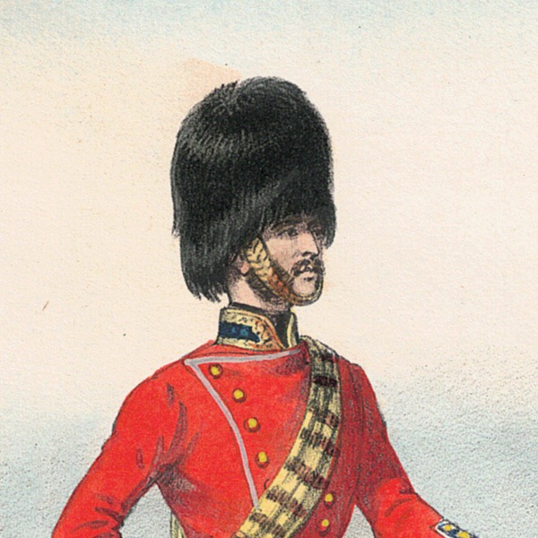 Gravure Lithographie XIX - Uniforme 1855 - Angleterre - Martinet - Armée Anglaise - Grenadiers de la Garde - Campagne de Crimée - Galerie Militaire