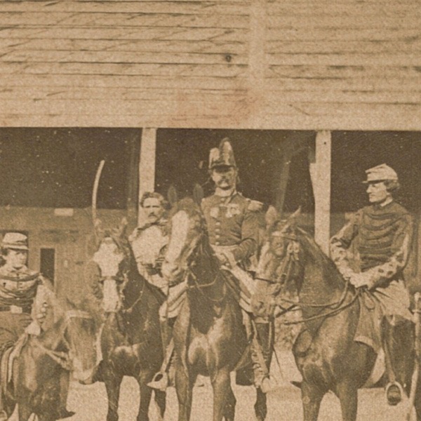 Photo Stéréoscopique - Uniforme - Second Empire - Troupe Cavalier - Spahis - Chasseur Afrique