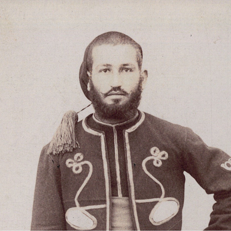 IE - CDV - Carte Cabinet - Zouaves - Uniforme - Tambo -Troisième République - Camp-de-Sathonay- Baïonnette