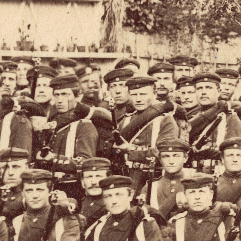 Photo de Garnison - Uniforme - Infanterie - Prusse - Occupation - 1873 - Guerre 1870 / 1871 - Nancy