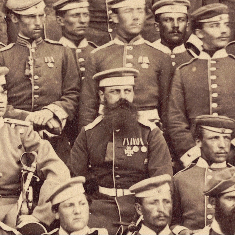Photo de Garnison - Uniforme - Cavalerie Dragons - Prusse - Occupation - 1873 - Guerre 1870 / 1871 - Nancy