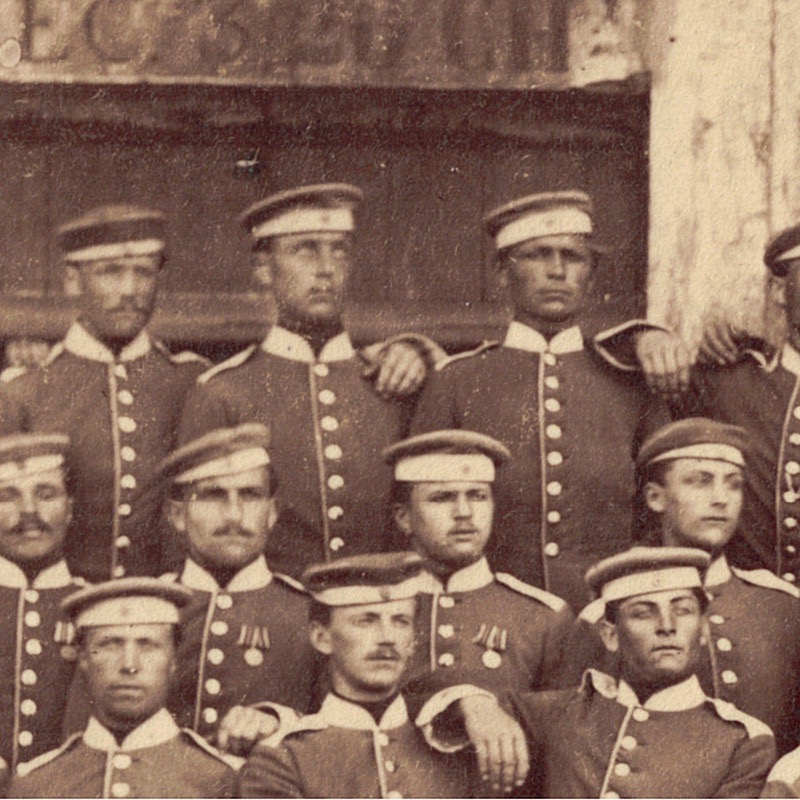 Photo de Garnison - Uniforme - Cavalerie Dragons - Prusse - Occupation - 1873 - Guerre 1870 / 1871 - Nancy