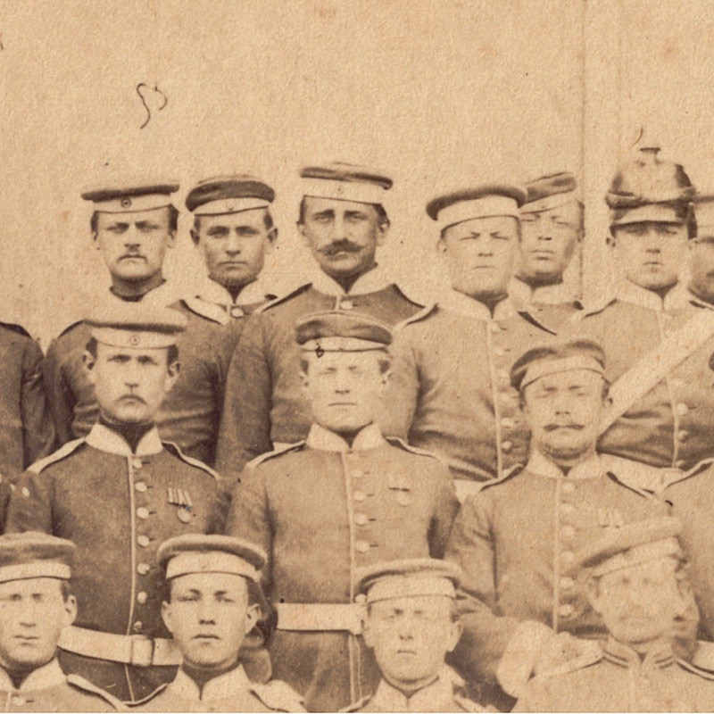 Photo de Garnison - Uniforme - Garnison - Dragons - Prusse - Occupation - 1873 - Guerre 1870 / 1871 - Nancy