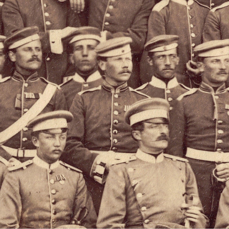 Photo de Garnison - Uniforme - Cavalerie Dragons - Prusse - Occupation - 1873 - Guerre 1870 / 1871 - Nancy