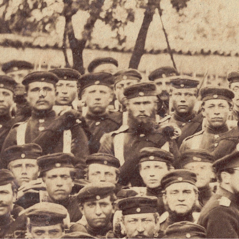 Photo de Garnison - Uniforme - Infanterie - Prusse - Occupation - 1873 - Guerre 1870 / 1871 - Nancy - Luneville