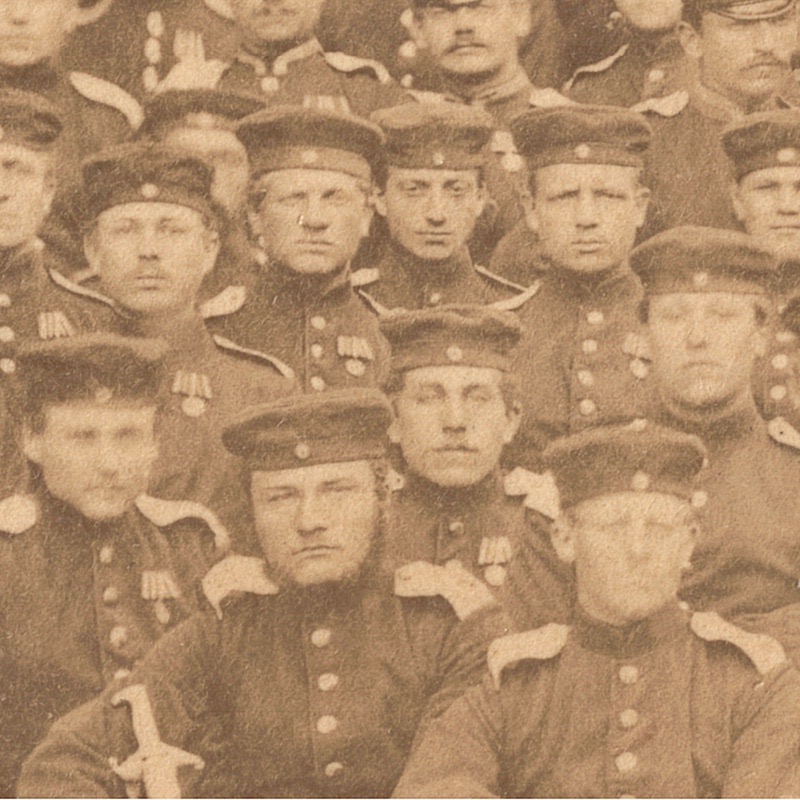 Photo de Garnison - Uniforme - Infanterie - Prusse - Occupation - 1873 - Guerre 1870 / 1871 - Nancy - Luneville