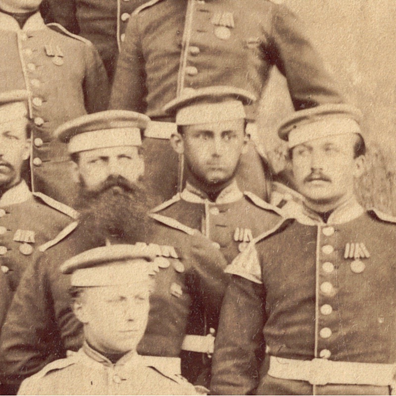 Photo de Garnison - Uniforme - Cavalerie Dragons - Prusse - Occupation - 1873 - Guerre 1870 / 1871 - Nancy