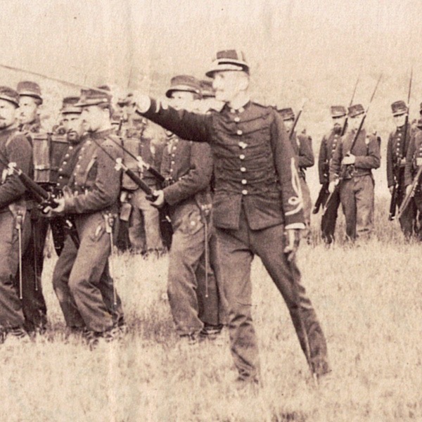 Photographie - Militaire Uniforme 1890 - Armée Française - Chasseurs - Soldats - France - Officiers - Troisième République