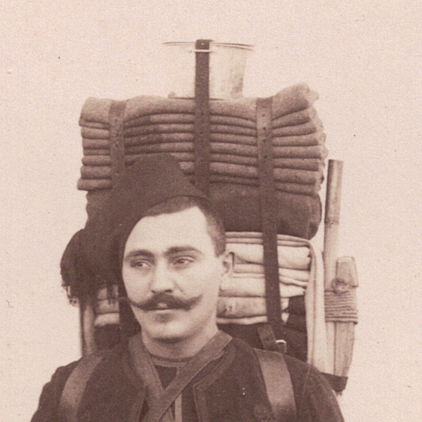Photographie - Militaire Uniforme 1890 - Armée Française - Zouave - Algérie - Defilé - France - Drapeau - Troisième République - Officiers